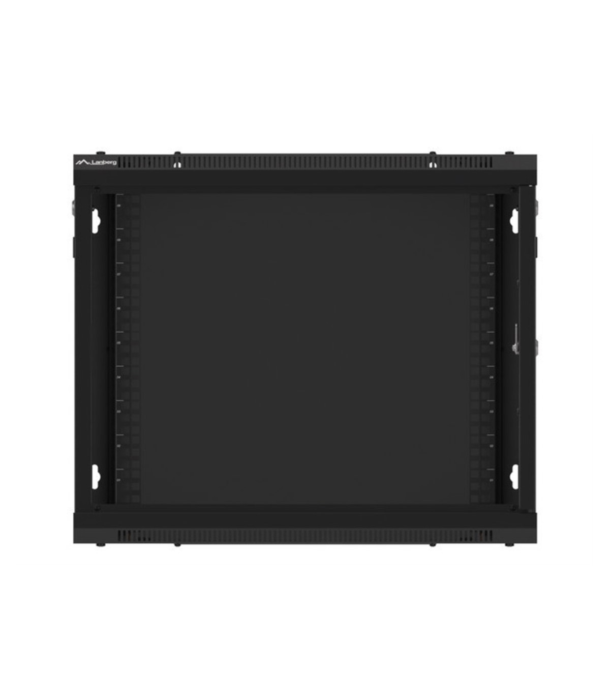 Armario lanberg mural rack 19 pulgadas 9u -  600x600 negro