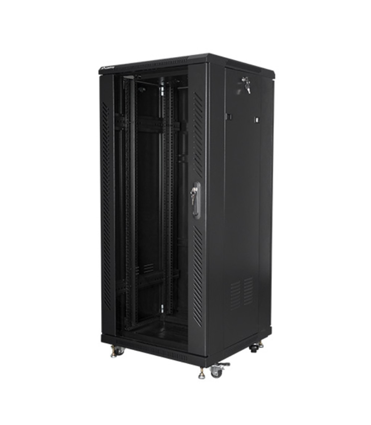 Armario lanberg rack 19 pulgadas 27u 600x600 negro