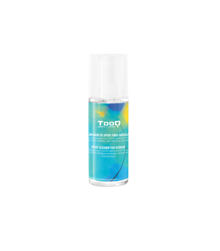 Kit spray tooq limpiador pantallas + paño microfibra