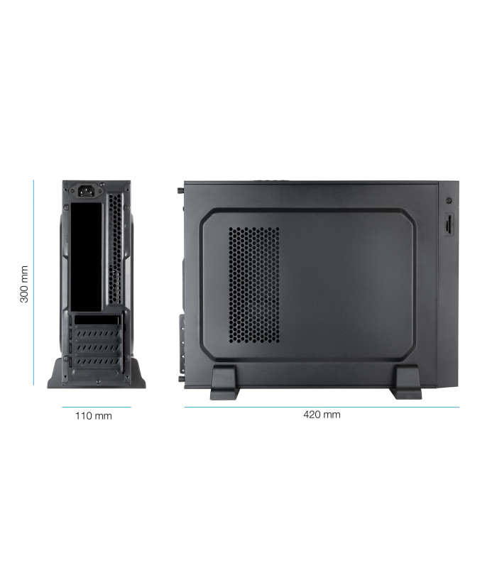 Caja ordenador tooq slim matx tqc - 3008u3cd 500w lector tarjetas