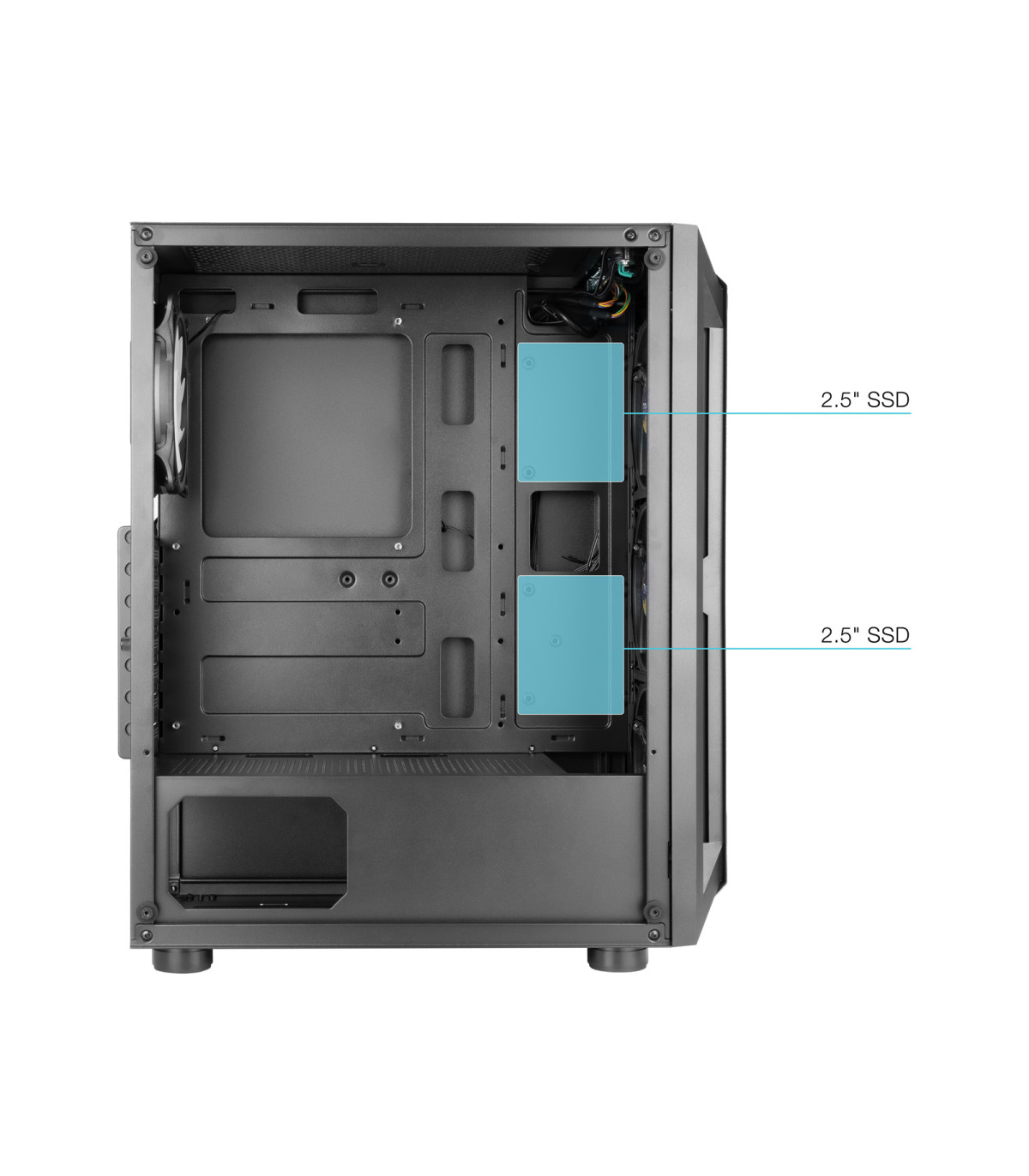 Caja semitorre gaming tooq tqgcc101 - b ragnarok negra