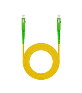 Latiguillo cable fibra optica mono nanocable sc - apc lszh amarillo 5m