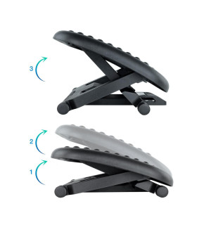 Reposapies tooq ajustable confort negro