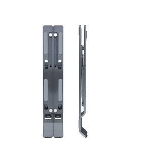 Soporte elevador tooq aluminio plegable portatiles gris