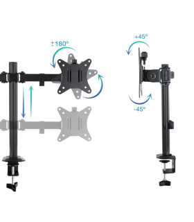 Soporte mesa tooq hasta 27 pulgadas vesa 100 x 100 max 8kg - brazo