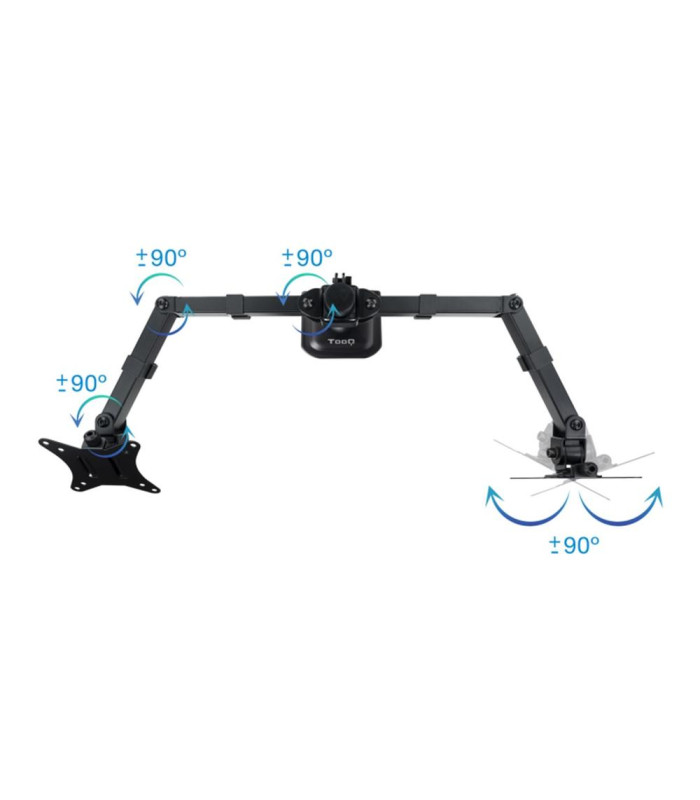Soporte mesa tooq hasta 27 pulgadas vesa 100 x 100 max 8kg - brazo
