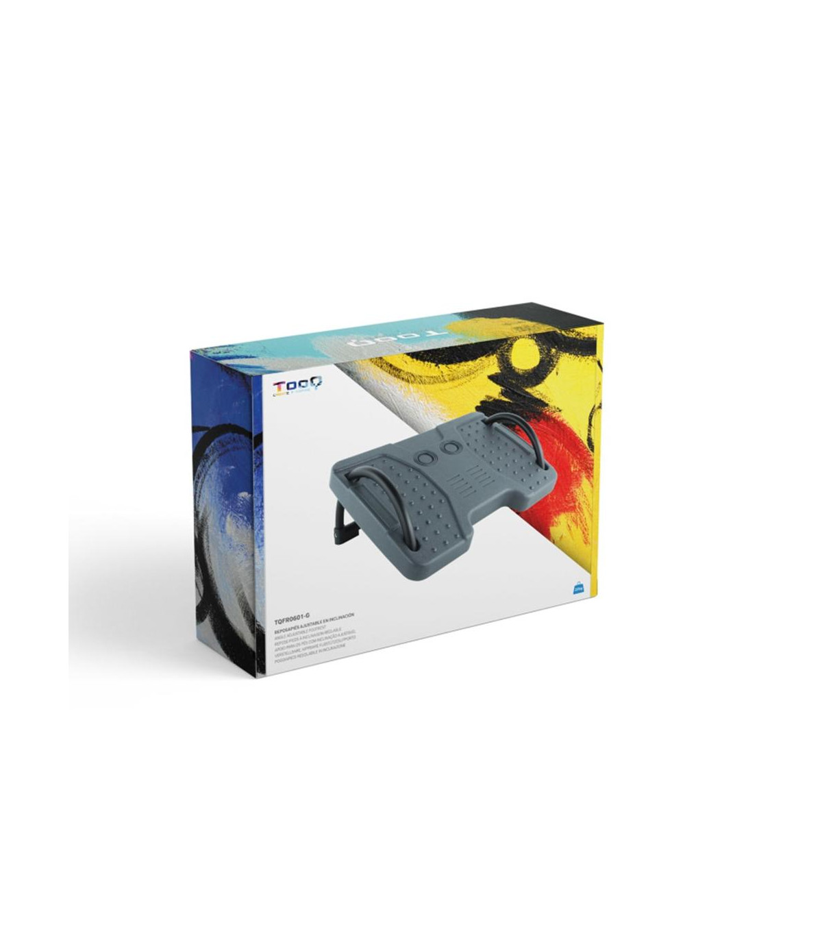 Reposapies tooq confort ajustable gris