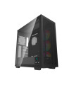 Caja ordenador gaming deepcool e - atx morpheus argb cristal templado negro