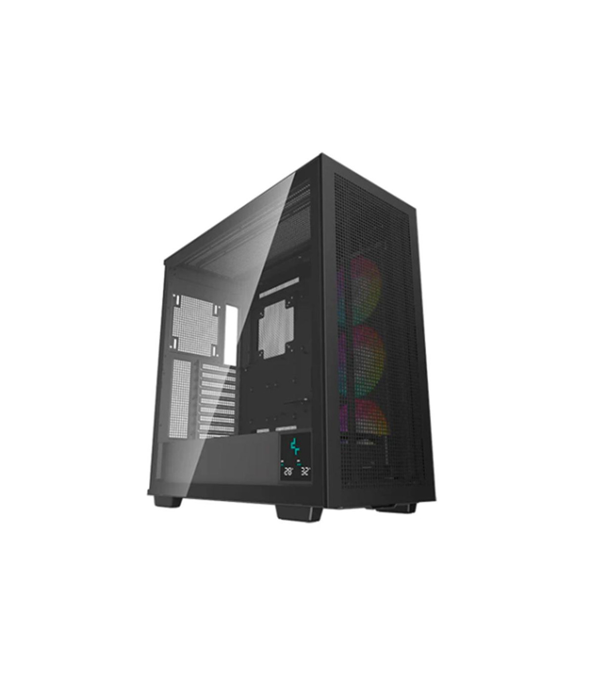 Caja ordenador gaming deepcool e - atx morpheus argb cristal templado negro