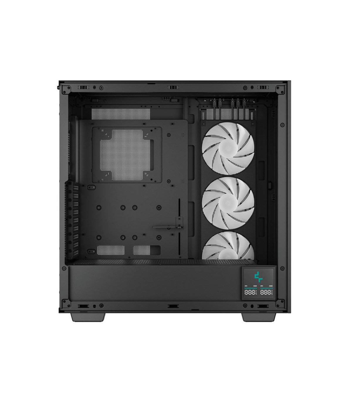 Caja ordenador gaming deepcool e - atx morpheus argb cristal templado negro