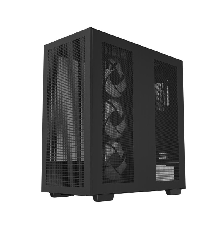Caja ordenador gaming deepcool e - atx morpheus argb cristal templado negro