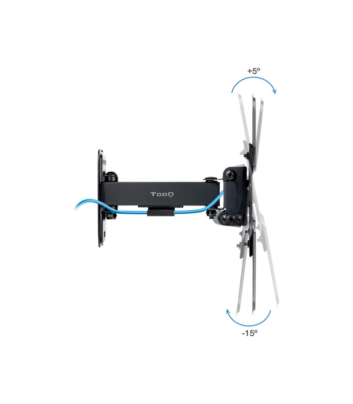 Soporte pared tv tooq vesa hasta 43 pulgadas 200x200mm max 20kg