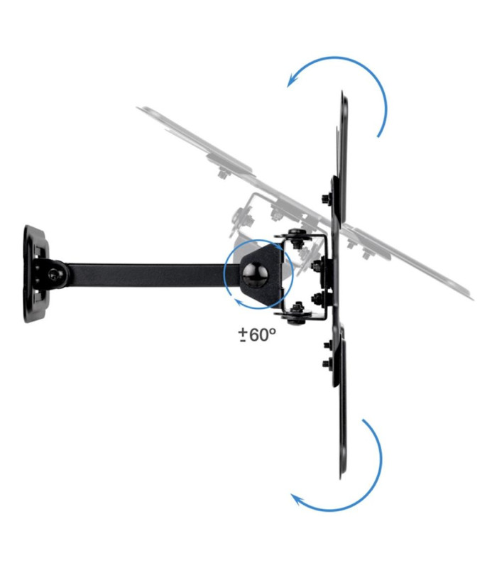Soporte pared tv tooq vesa hasta 43 pulgadas 200x200mm max 20kg