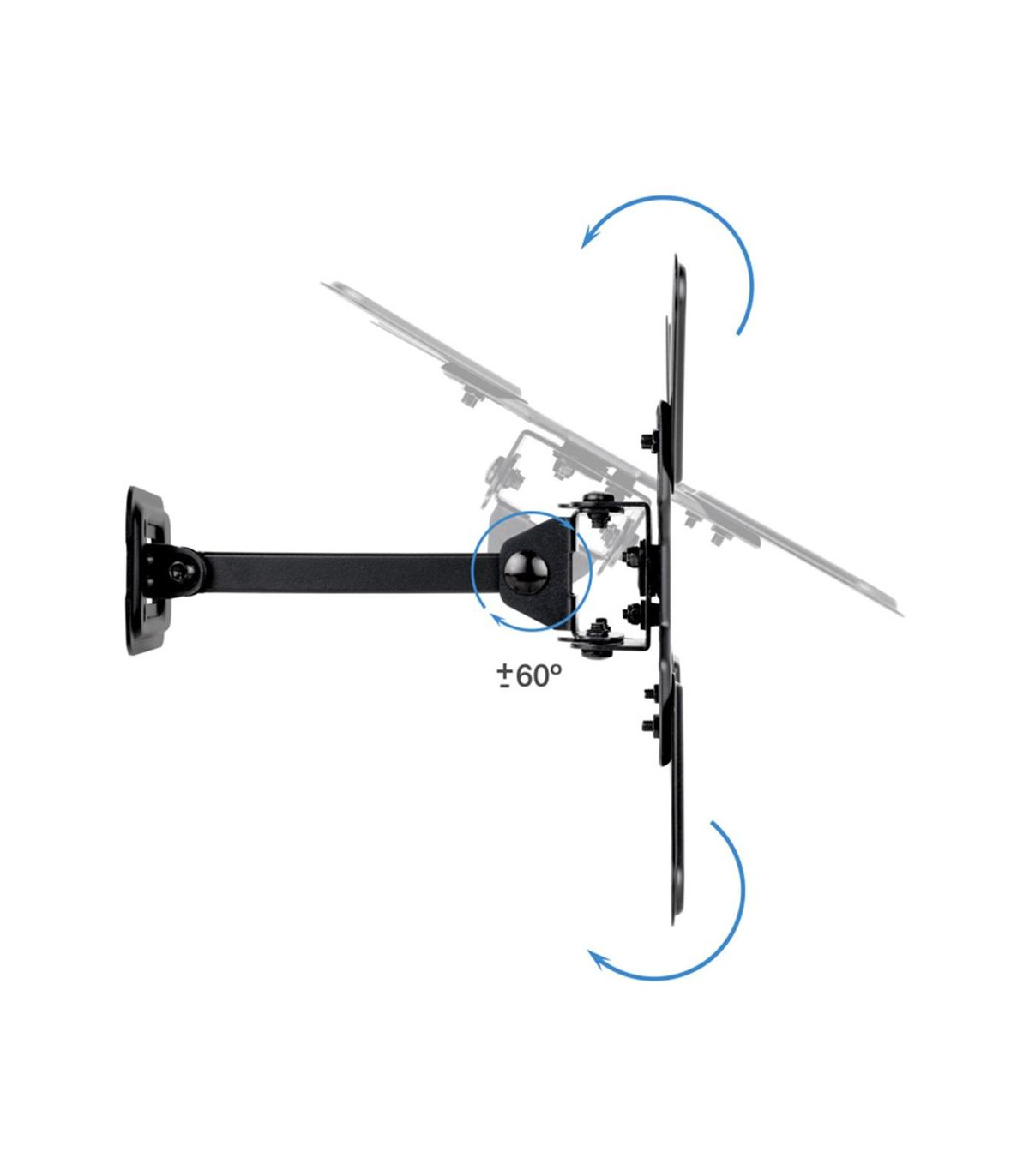 Soporte pared tv tooq vesa hasta 43 pulgadas 200x200mm max 20kg
