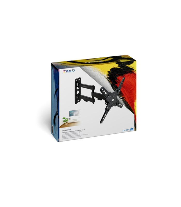 Soporte pared tv tooq vesa hasta 43 pulgadas 200x200mm max 20kg