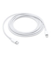 Cable usb tipo c a lightning apple 2m - macho - macho - blanco