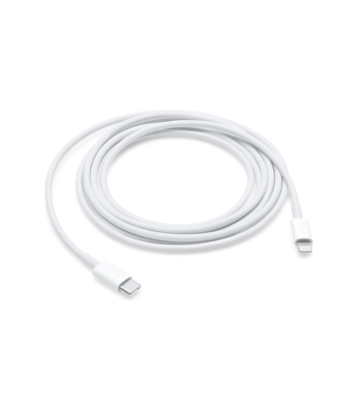 Cable usb tipo c a lightning apple 2m - macho - macho - blanco