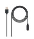 Cable usb tipo c a usb tipo a nanocable 0.5m -  macho - macho -  negro