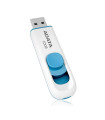 Memoria usb 2.0 adata c008 32gb blanco - azul