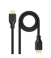 Cable hdmi v2 nanocable 1.m negro - macho - macho 4k@60hz 18gbps ccs