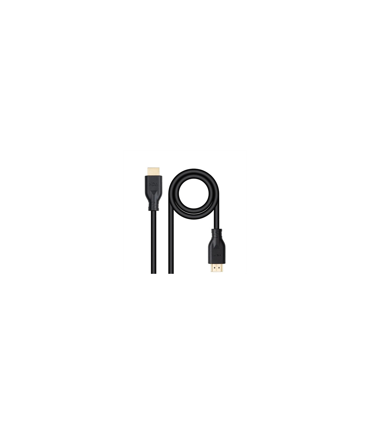 Cable hdmi v2 nanocable 1.m negro -  macho - macho 4k@60hz 18gbps ccs
