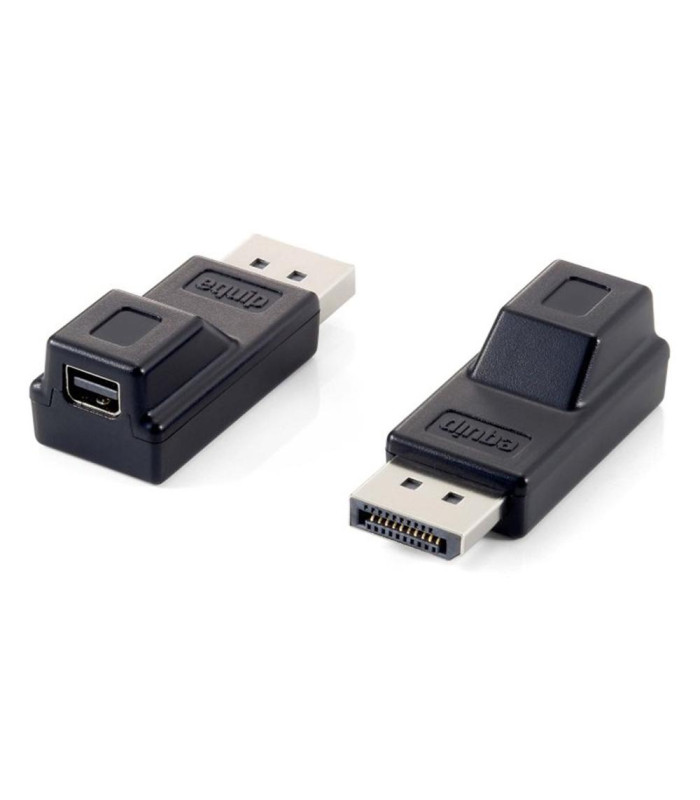 Adaptador displayport a mini dp equip macho - hembra - negro