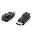 Adaptador displayport a mini dp equip macho - hembra - negro
