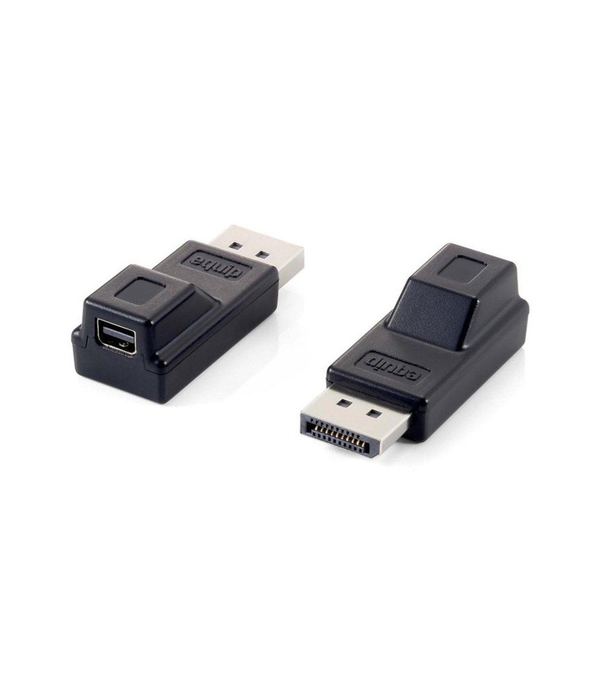 Adaptador displayport a mini dp equip macho - hembra - negro