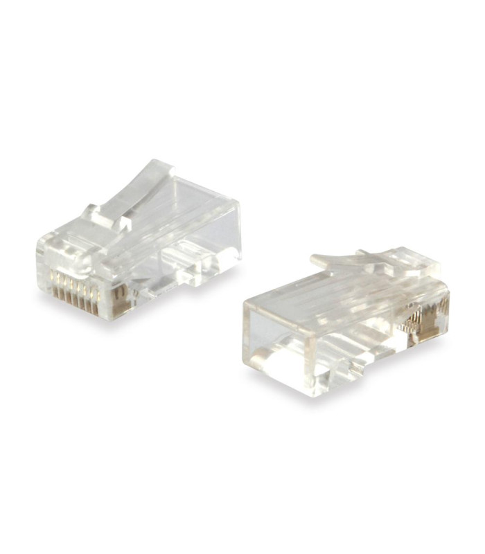 Kit 100 uds conectores rj45 equip cat6