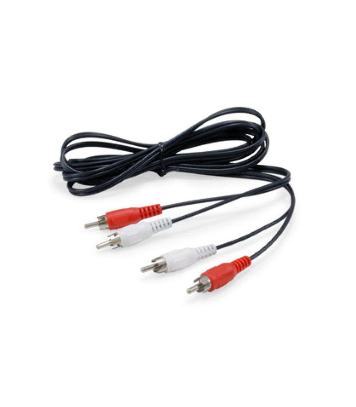 Cable 2x rca equip 2.5m - macho -  macho - negro