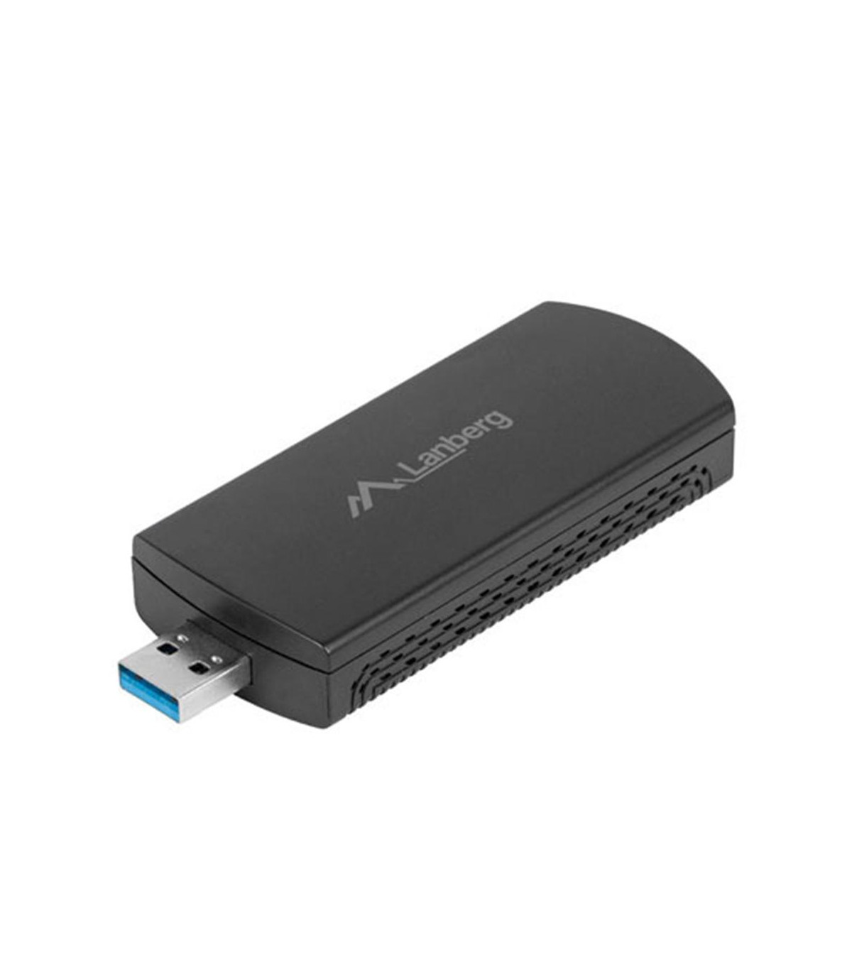 Adaptador red lanberg usb wifi ax3000 tri - banda 2x antenas internas