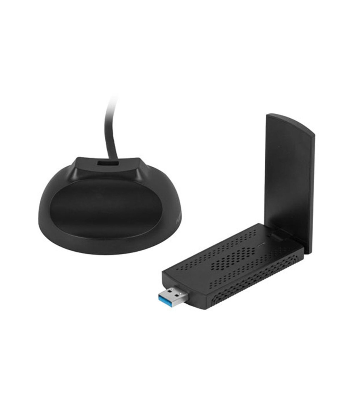 Adaptador red lanberg usb wifi ax3000 tri - banda 2x antenas internas