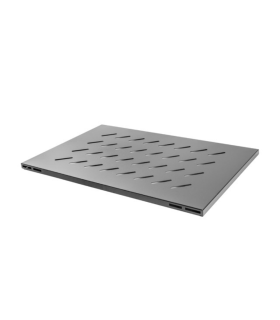 Bandeja fija lanberg 1u 480.5x580 mm hasta 120 kg rack abierto de 19 pulgadas negro