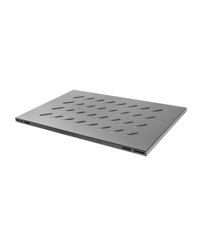 Bandeja fija lanberg 1u 480.5x580 mm hasta 120 kg rack abierto de 19 pulgadas negro