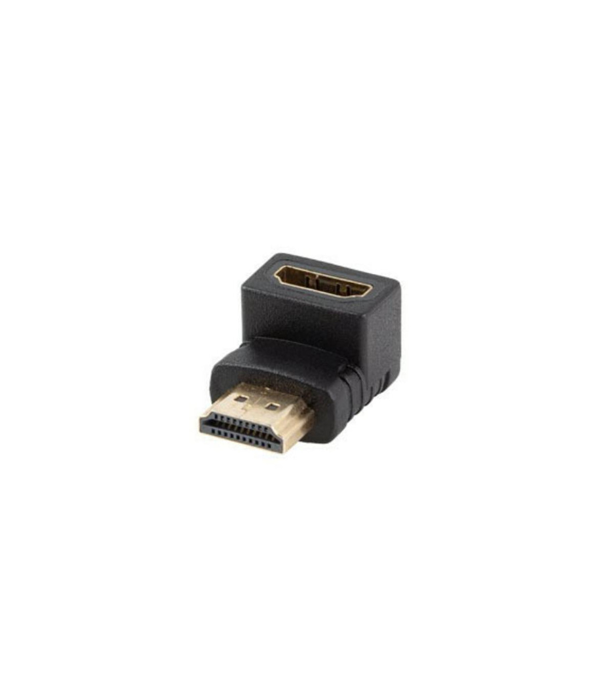 Adaptador hdmi 4k lanberg macho - hembra angulo abajo