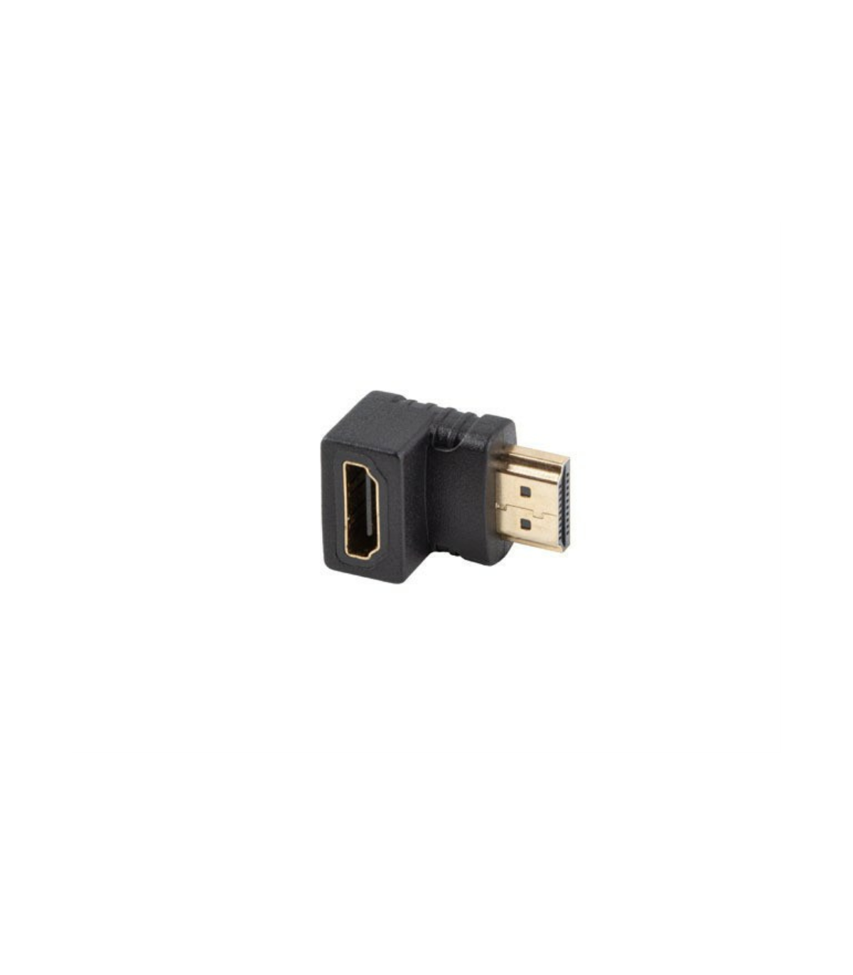 Adaptador hdmi 4k lanberg macho - hembra angulo abajo