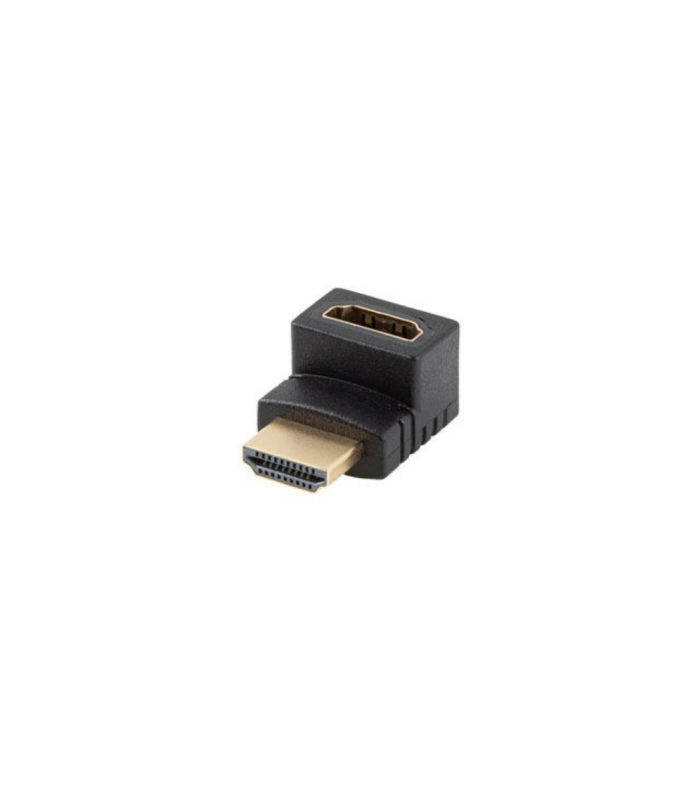 Adaptador hdmi 4k lanberg macho - hembra angulo arriba