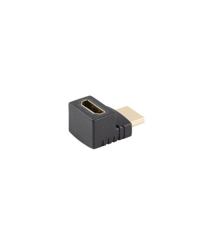 Adaptador hdmi 4k lanberg macho - hembra angulo arriba