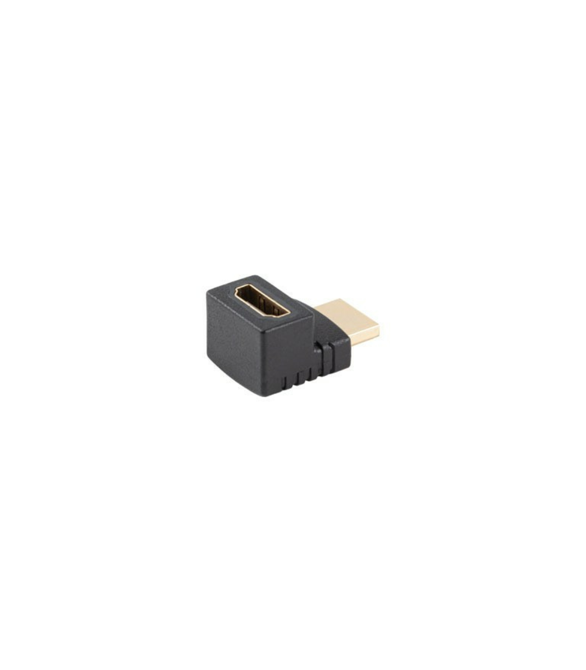 Adaptador hdmi 4k lanberg macho - hembra angulo arriba