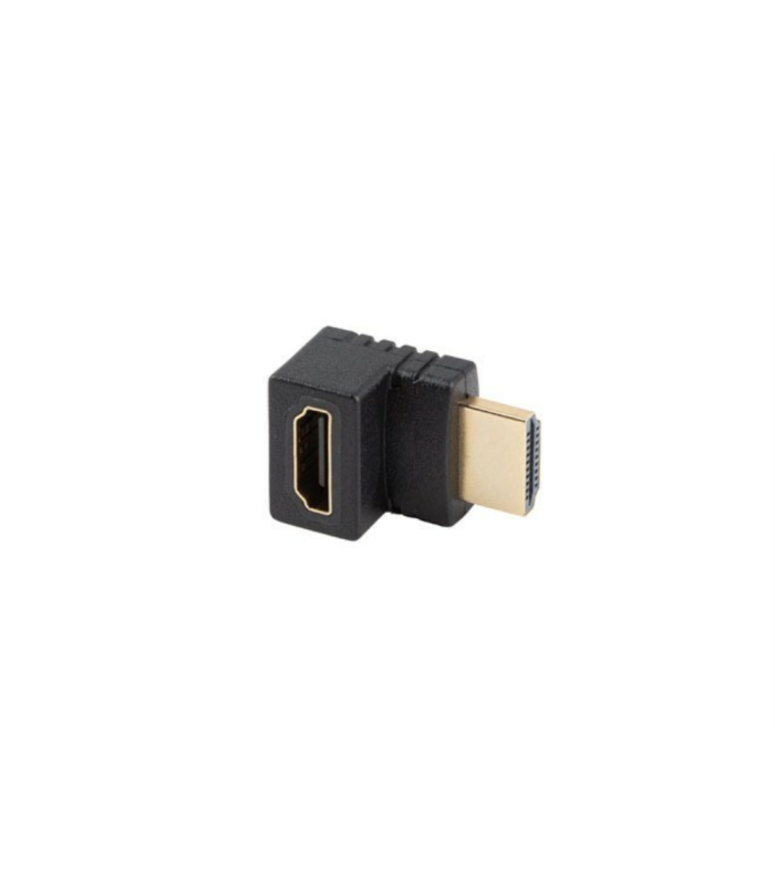 Adaptador hdmi 4k lanberg macho - hembra angulo arriba