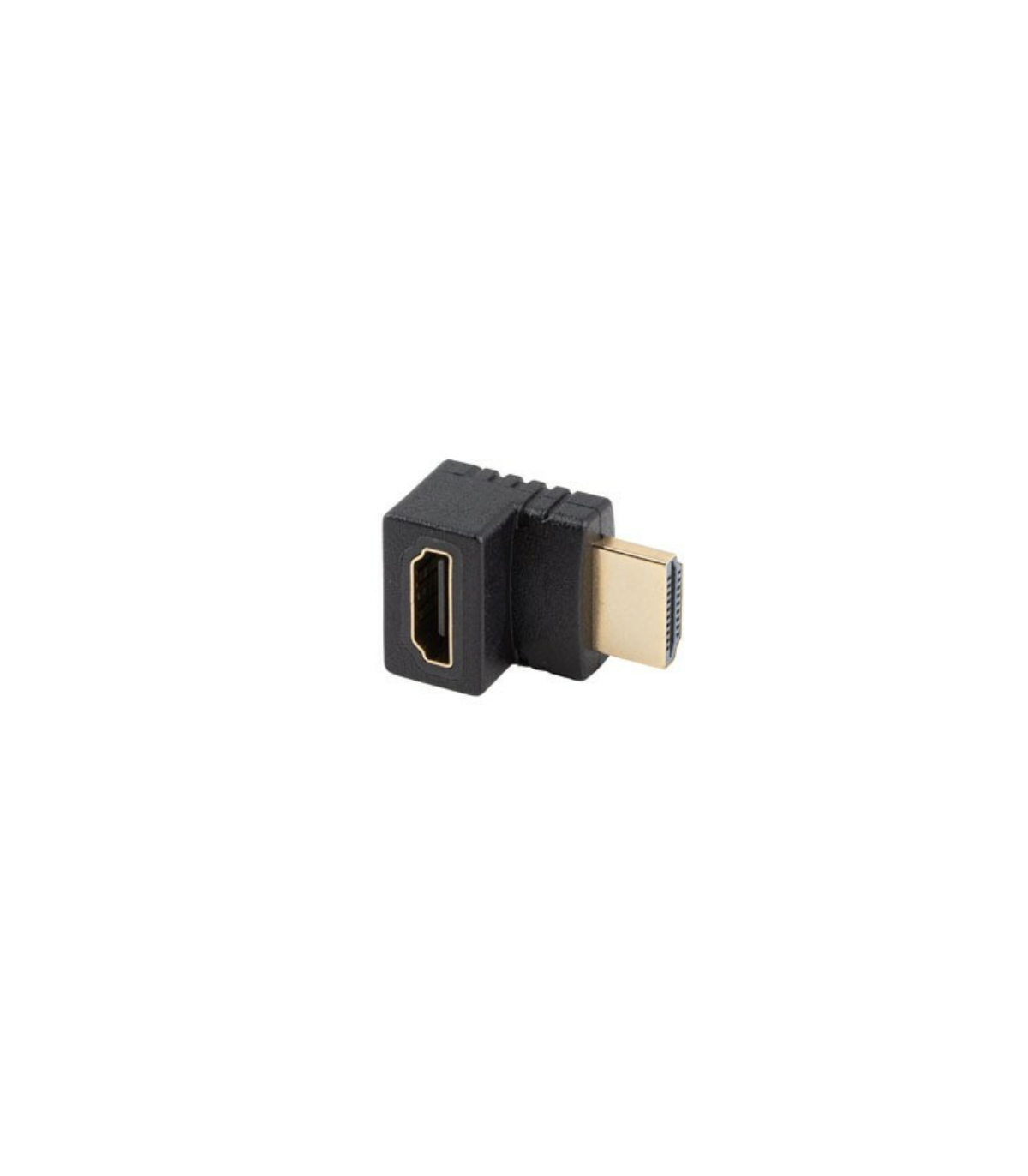 Adaptador hdmi 4k lanberg macho - hembra angulo arriba