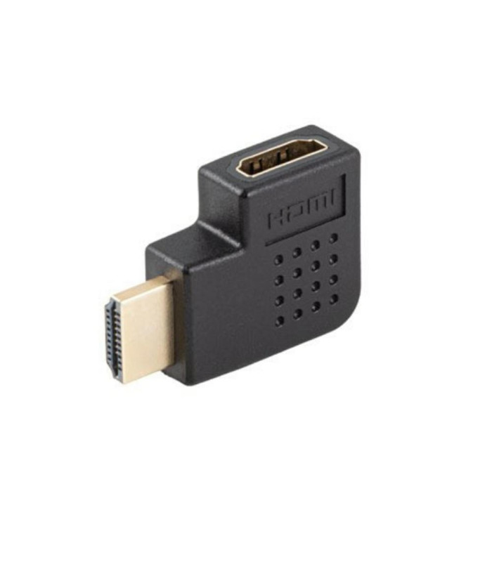 Adaptador hdmi 4k lanberg macho - hembra angulo derecha