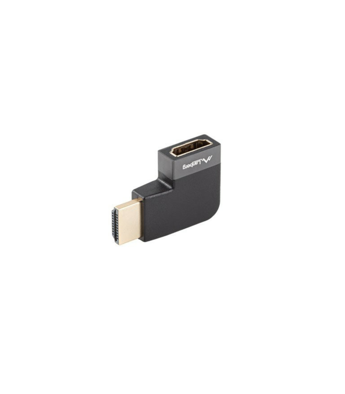 Adaptador hdmi 8k lanberg macho - hembra angulo derecha