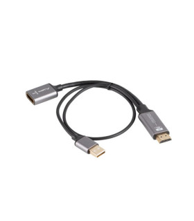 Adaptador 4k hdmi -  usb tipo a a displayport lanberg 20cm -  macho - hembra