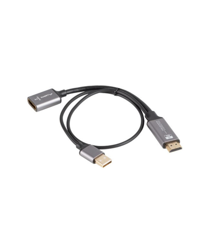 Adaptador 4k hdmi -  usb tipo a a displayport lanberg 20cm -  macho - hembra