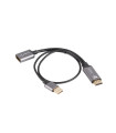 Adaptador 4k hdmi - usb tipo a a displayport lanberg 20cm - macho - hembra