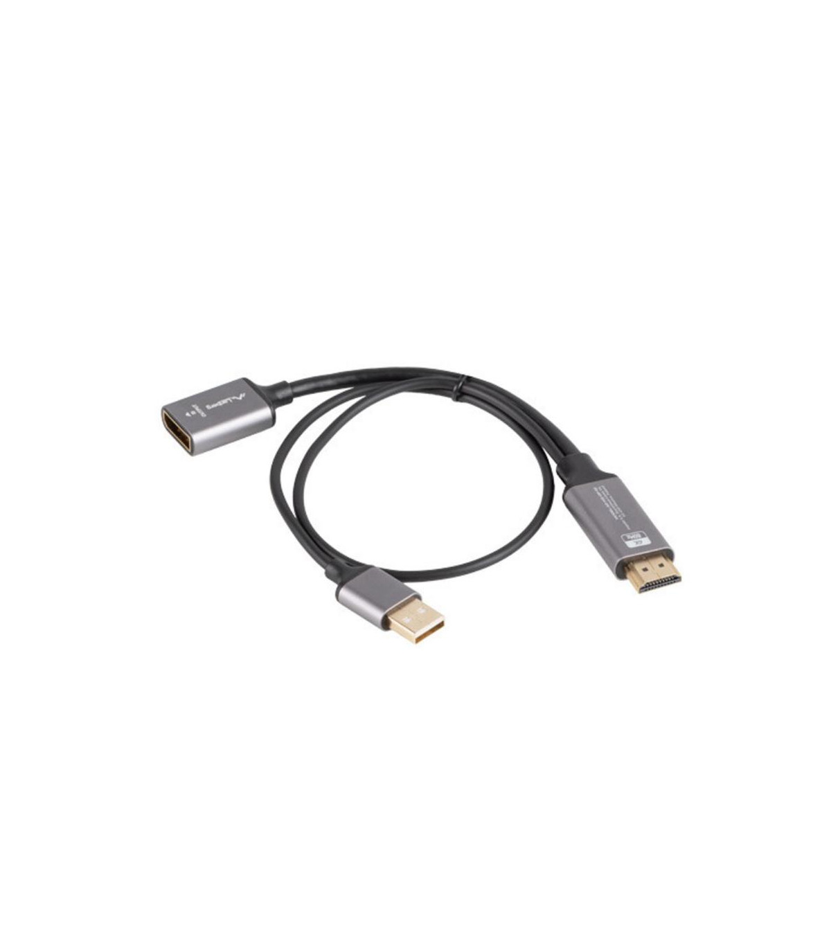 Adaptador 4k hdmi -  usb tipo a a displayport lanberg 20cm -  macho - hembra