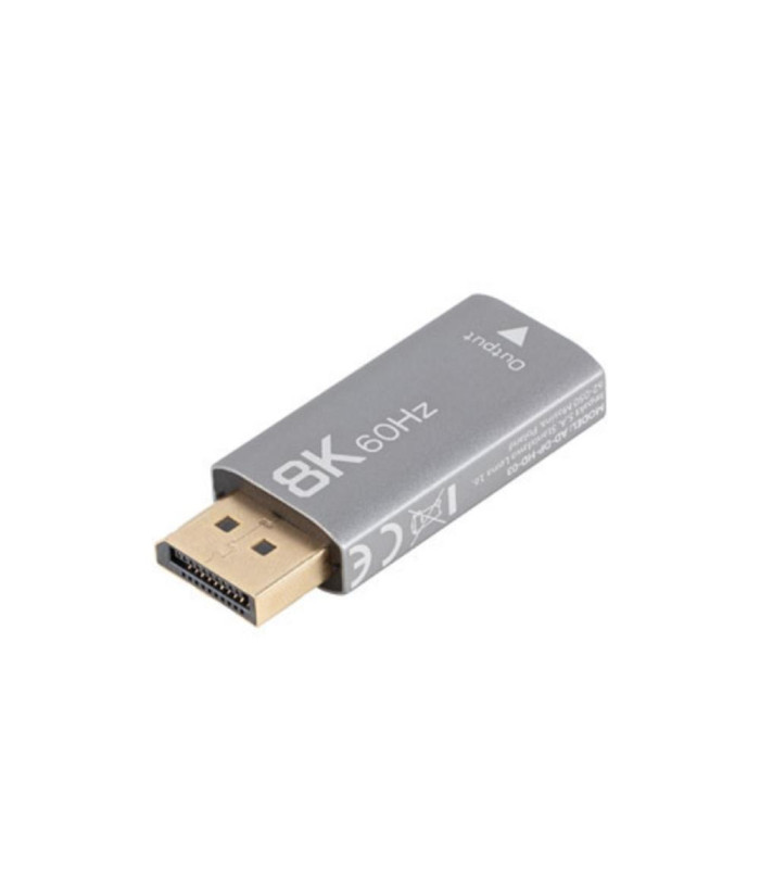 Adaptador 8k displayport a hdmi lanberg macho - hembra