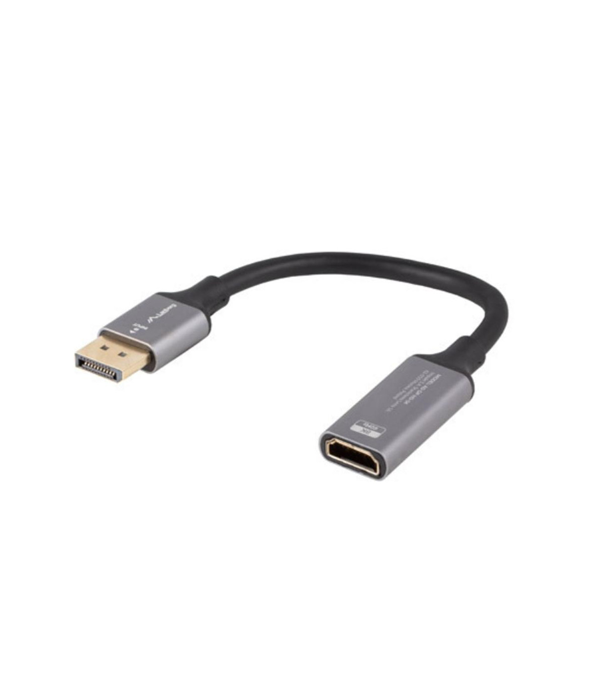 Adaptador 8k displayport a hdmi lanberg 20cm -  macho - hembra