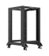Armario lanberg abierto rack 19 pulgadas 18u -  600x800 negro